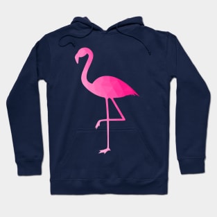 Flamingo hot pink ombre geometric mesh pattern Hoodie